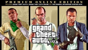  width=447 height=252 /></p><p> </p><p>«GTA V: Premium Edition» از امروز برای پلتفرم های «PC», «PS4» و «XBOX ONE» در دسترس خواهد بود. این نسخه شامل تمامی محتوای اضافی بخش آنلاین از جمله :«The DoomsDay Heist» , «Gunruning» , «Smuggler’s Run» و «Bikers» می شود. همچنین بسته «Criminal Enterprise» نیز همراه با این نسخه عرضه خواهد شد که شامل یک میلیون دلار پول داخل بازی می شود. این نسخه با قیمت 79.99 دلار در برخی از فروشگاه ها از امروز قابل خرید می باشد</p></div><div id=post-extra-info><div class=theiaStickySidebar><div class=