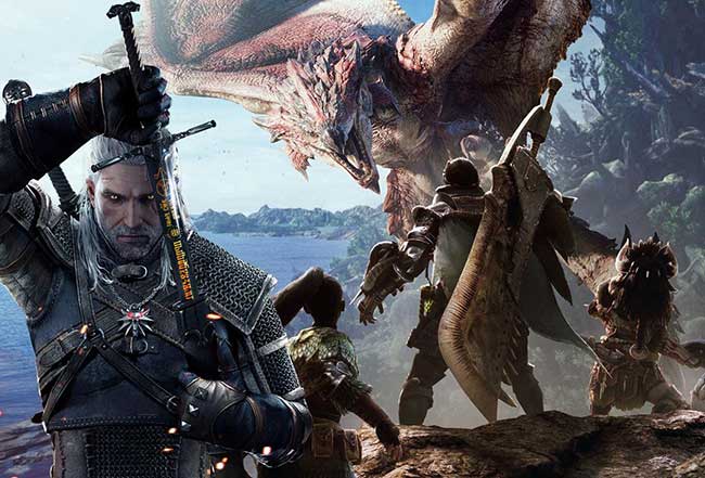  Monster Hunter World و Witcher بازی های 