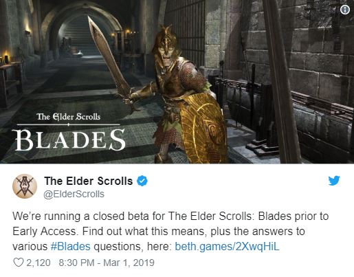 بازی Elder Scrolls: Blades