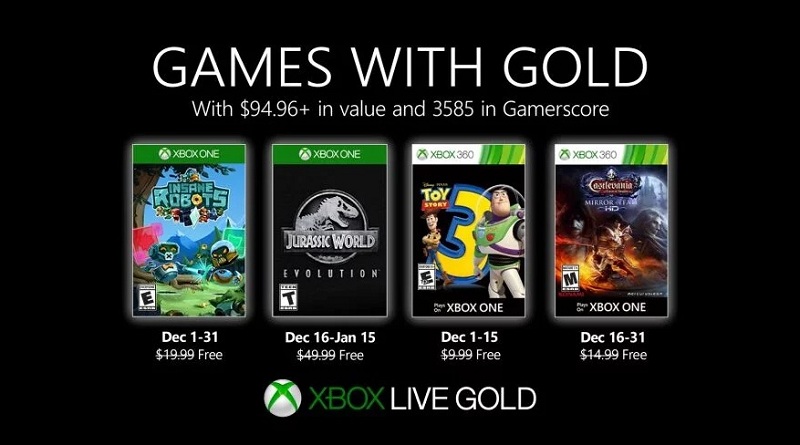Xbox Live Gold برای دسامبر