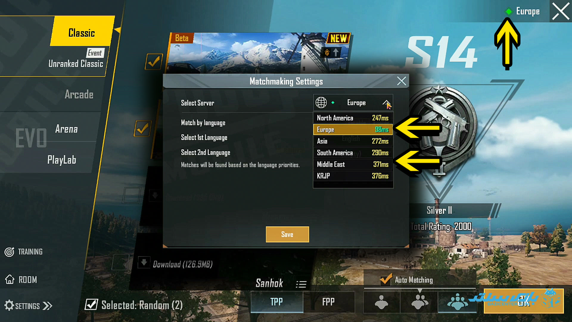 pubgmobile | server