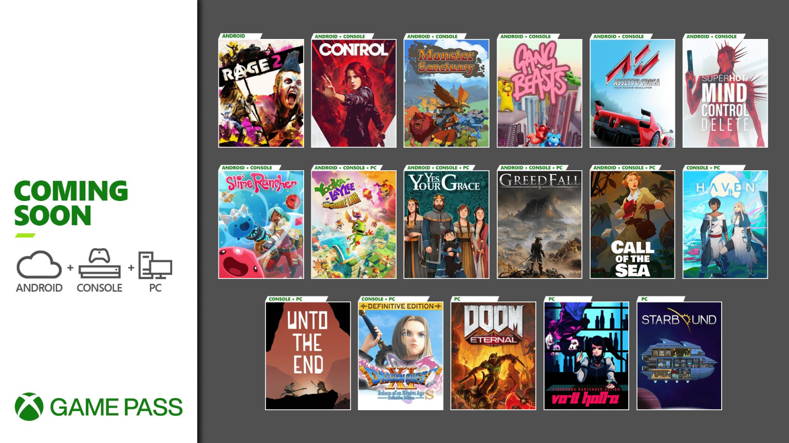 xbox game pass december