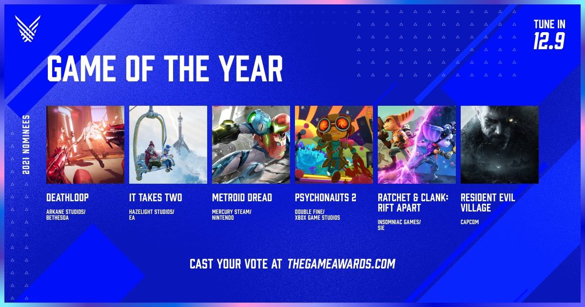 کاندیدهای بهترین بازی سال مراسم The Game Awards 2021