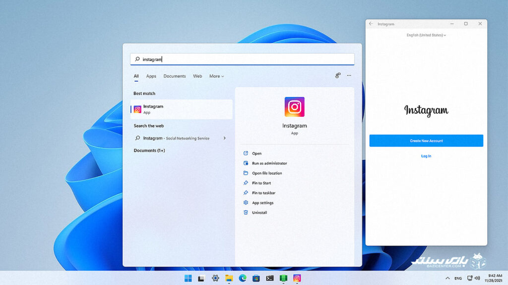Android Version of Instagram on Windows 11