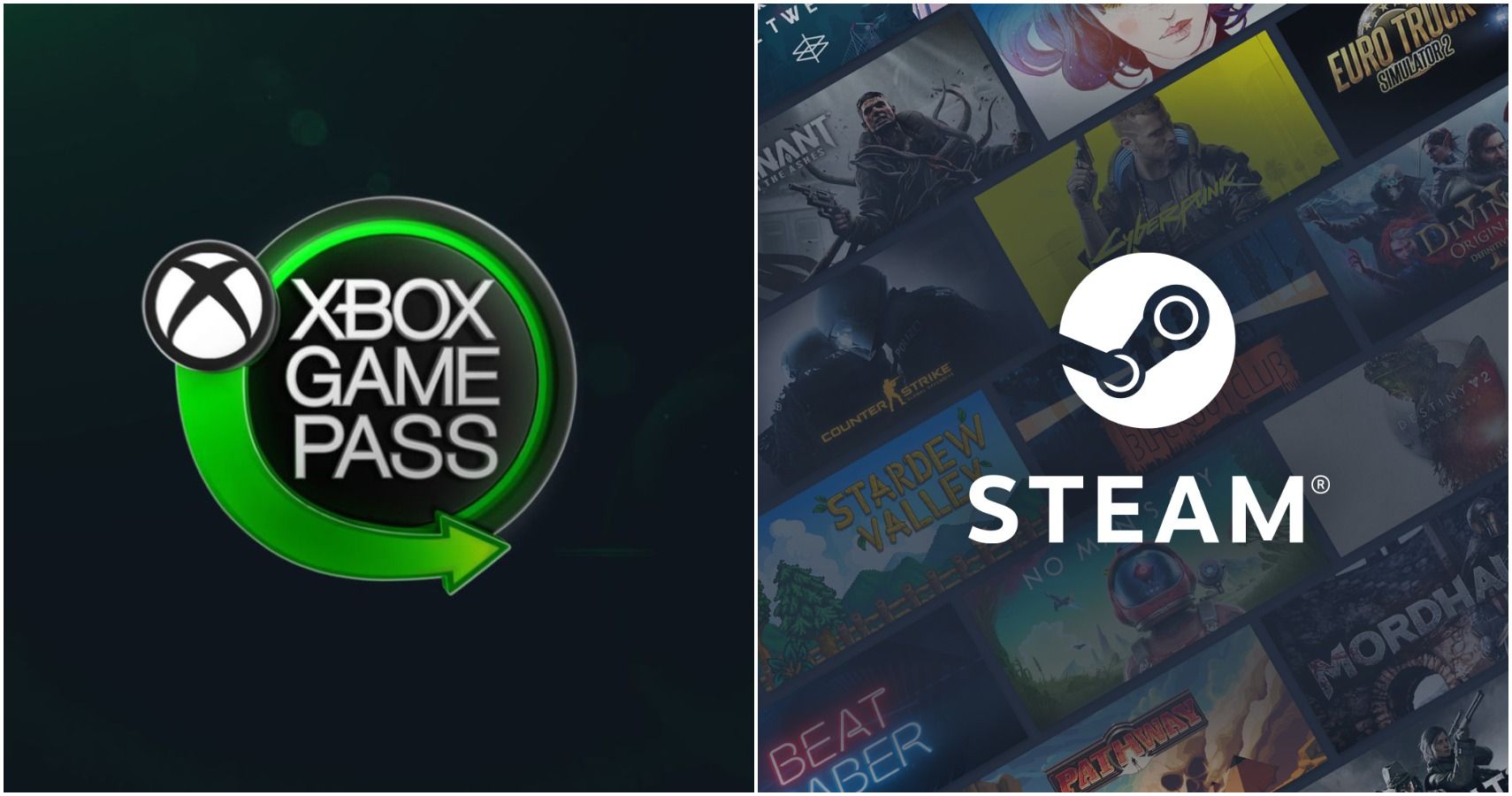 استیم و Xbox Game Pass