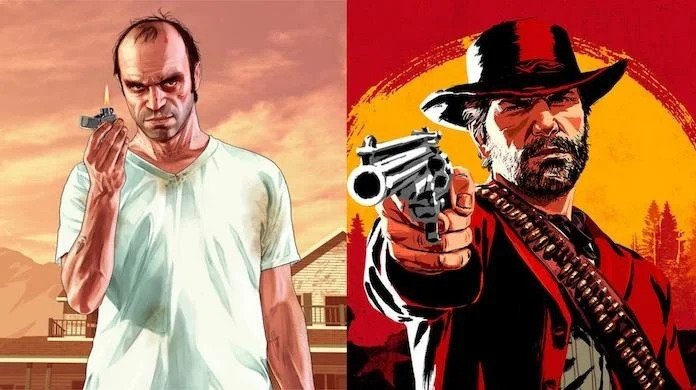 بازی GTA V و Red Dead Redemption 2