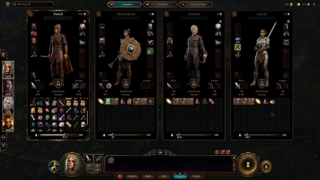 baldurs gate 3 inventory