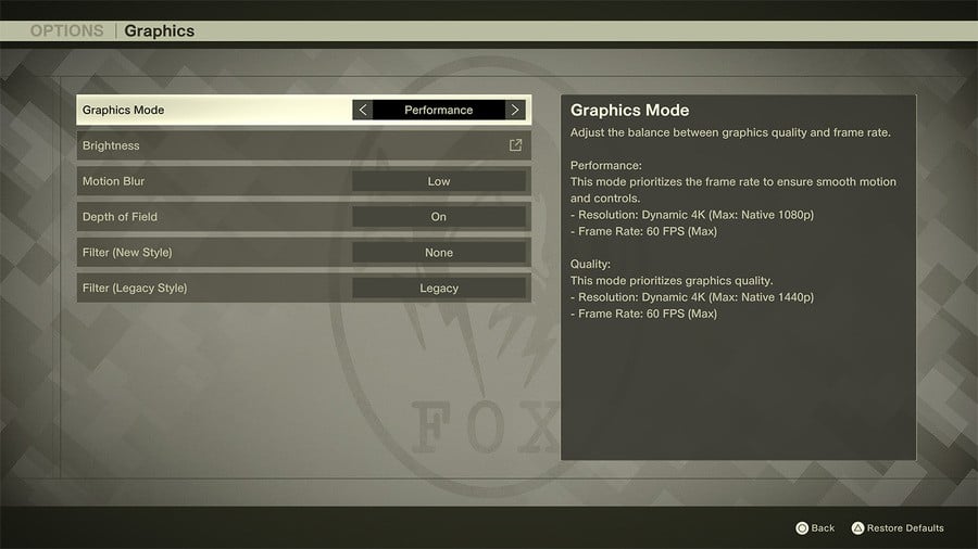 mgs Delta گزینه های جدید